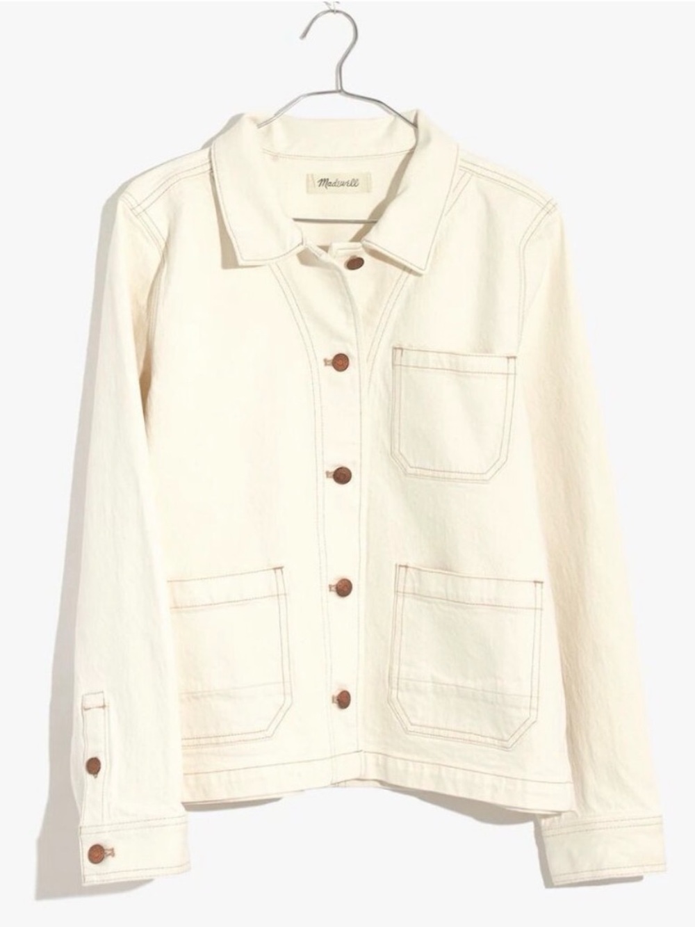 Madewell Cream Denim Jacket
